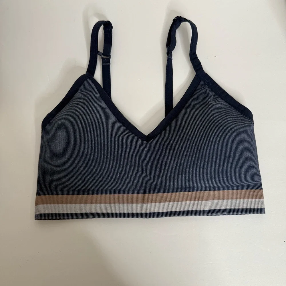 Spanx Women's Seamless Navy Blue Bralette Size Medium
